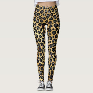 Legging Leopardo Dourado