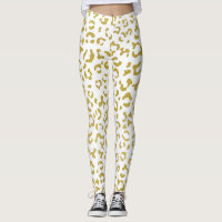 Leopardo Dourado, Brilho Dourado, Impressão Leopar