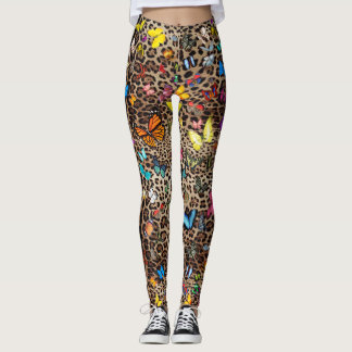 Legging Leopardo e Borboletas