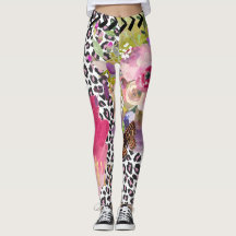 Leopardo Funky e caneleiras florais