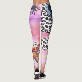 Legging Leopardo Funky e caneleiras florais