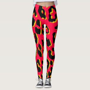 Legging Leopardo - Vermelho