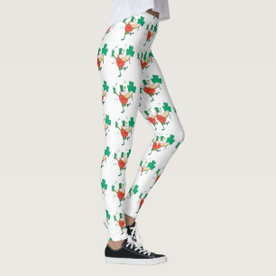 Legging Leprechaun Com Rua De Cerveja.