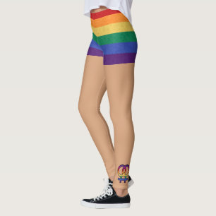 Legging Lésbica - Sexo feminino - Símbolo Rainbow