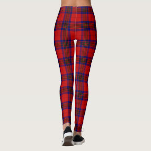 Legging Leslie tartan xadrez azul roxa