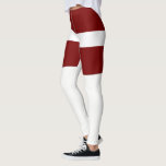 Legging Letónia<br><div class="desc">Marca letã Maroon com faixa branca</div>