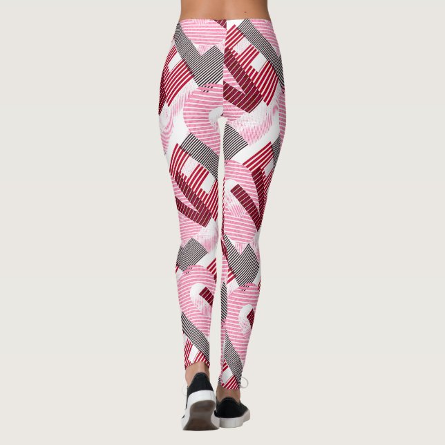 Legging Letra Magenta Geométrica de Amor (Verso)