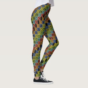 Legging Letra multicolorida legal
