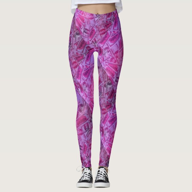 Legging Letras Rosa de US$ 100 (Frente)
