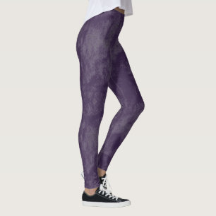 Legging Leves manchas de lápis grunge Violeta
