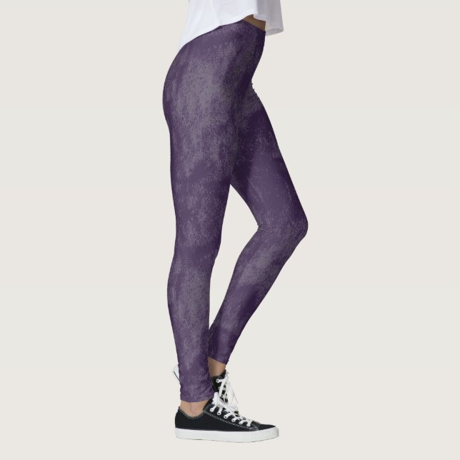 Legging Leves manchas de lápis grunge Violeta (Direita)