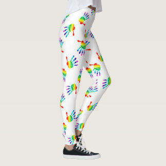 Legging LGBTQ+ Mãos arco-íris