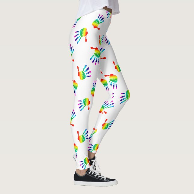 Legging LGBTQ+ Mãos arco-íris (Direita)
