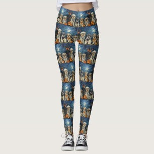 Legging Lhasa Apso Halloween Assustador