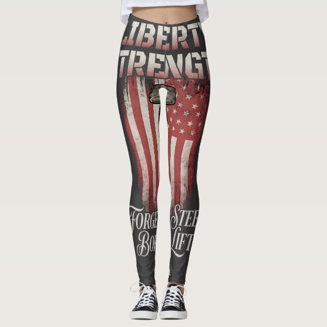 Legging Liberdade Força Forjada em Aço | American Iron Ath (Frente)