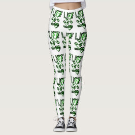 Legging Life Is Colourful - Designerlogo Grün