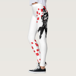 Legging Liga da Justiça   Cyborg Digital Noir Pop Art
