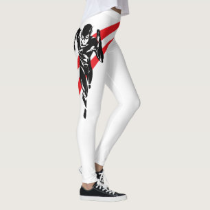 Legging Liga da Justiça Flash executando Pop Art