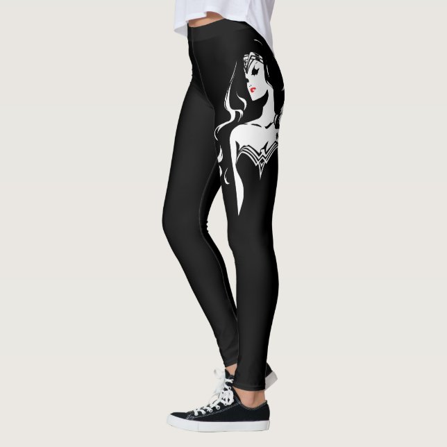 Legging Liga da Justiça | Mulher Maravilha Noir Pop Art (Esquerda)