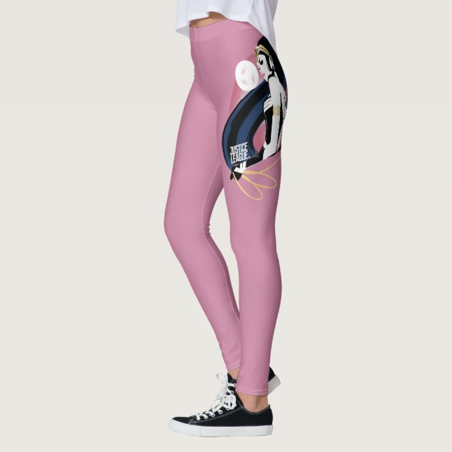 Legging Liga da Justiça | Wonder Profile Pop Art (Esquerda)