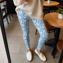 Light Blue Giraffe Print Mosaic