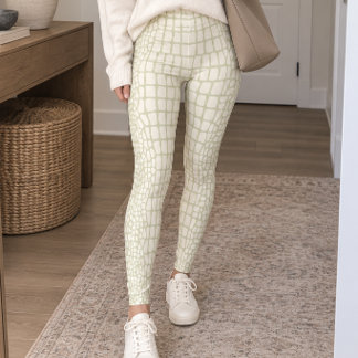 Legging Light Green Alligator Skin