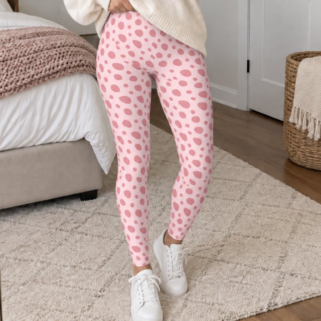 Legging Light Pink Dalmatian Spots (Criador carregado)