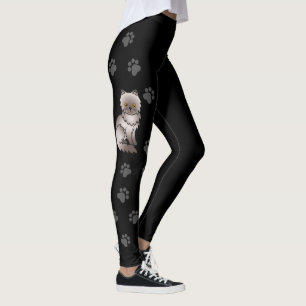 Legging Lilac Pérsico - Cartoon Gato e Pata Negra
