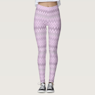Legging Lilac, rosa, zigzag