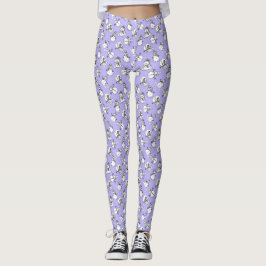 Legging Lilac Snowmen Pattern | Festa de Natal
