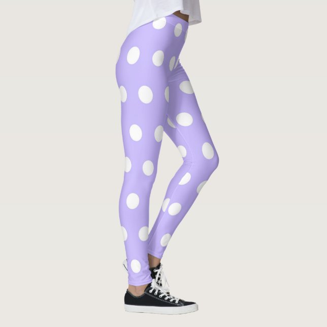 Legging Lilac Suave e Padrão de Bolinhas Branca Girly Boni (Direita)