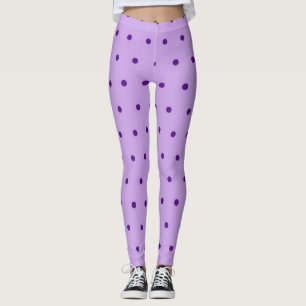 Legging Lilás Roxo Lavanda Delicioso de Bolinhas