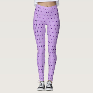 Legging Lilás Roxo Lavanda Delicioso de Bolinhas