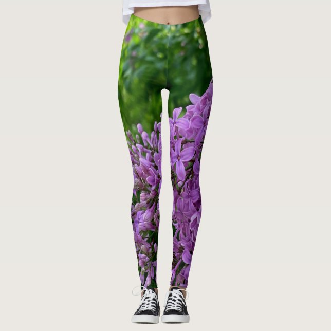 Legging Lilases roxas de Elegante (Frente)