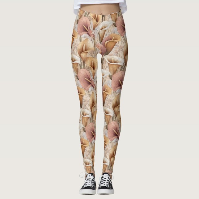 Legging lilies Flower Maternity Calla lilies Luxury Women (Frente)