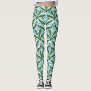Legging Lily do vale e a simetria de joias em verde.