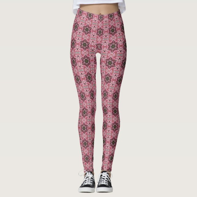 Legging Lily Fusion Caleidoscópio Rosa (Frente)