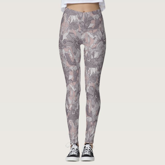 Legging lily raisin rosa (Frente)