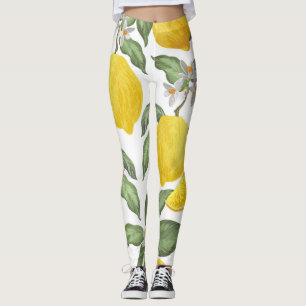 Legging Limão: colheita de frutas tropicais sem costura