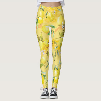 Legging Limão de aquarela IV