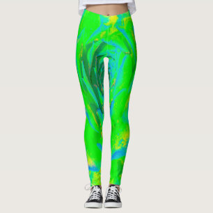 Legging Lime Verde Chartreuse Suculenta Sedum Roseta