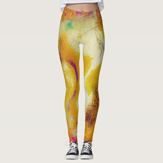 Legging Limestone na mostarda (Frente)