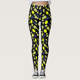 Legging Limões do Mediterrâneo deixam amarelo-preto azul