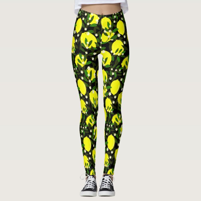 Legging limões negros (Frente)