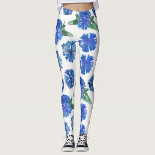 Legging Linda aquarela azul-corante