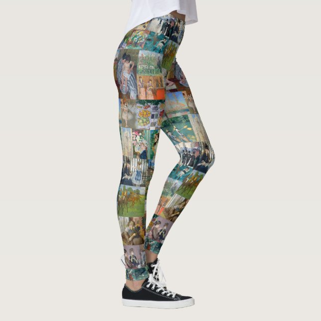 Legging Linda arte impressionista elegante (Direita)