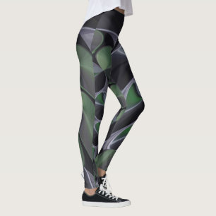 Legging Linda Aurora Verde Cinzenta Caleidoscópio