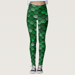 Legging Linda Escala Verde da Sereia Brilhante