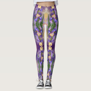 Legging Linda Flor Íris - Pintura Marcha -