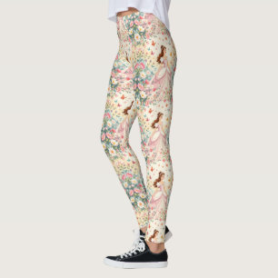Legging Linda princesa com borboletas